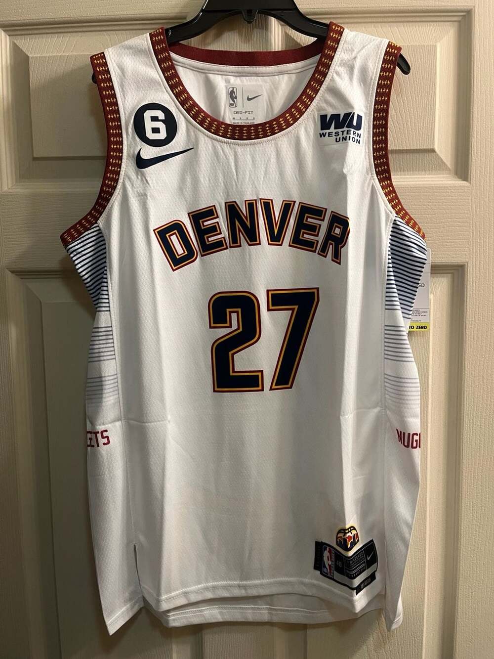 Nike Denver Nuggets Jamal Murray 27 City Edition Swingman Jersey Size 40 S